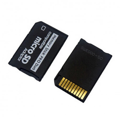 2 X Adattatore scheda di memoria ms duo vers ms (sony memory stick) konig  cmp cardadap10