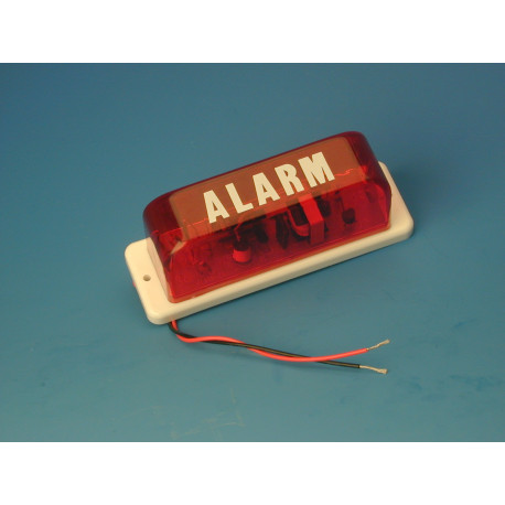Flash alarma electronico xenon rojo 12vcc 250ma 80 pulsador minutos kd 122a flashs alarmas 3i - 1
