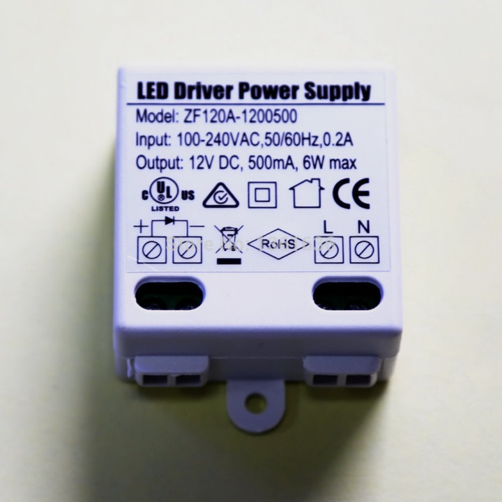 12v DC supply 220v 0.5a 6w LED lighting transformer 230v 240v 500ma jr international - 1