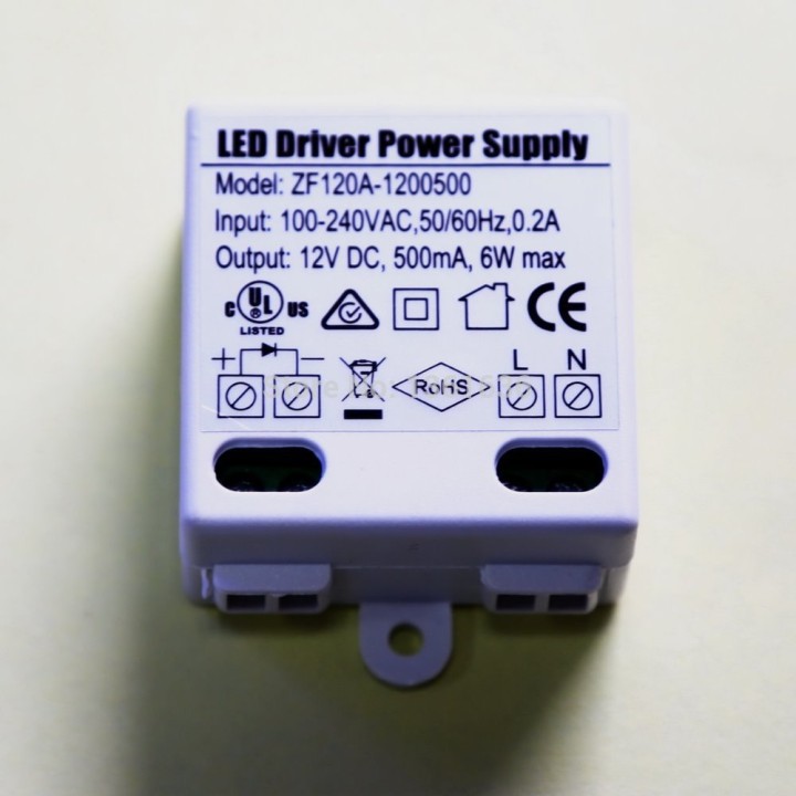 12v DC 0.5a 220v 6w iluminación LED 500ma transformador 230v 240v jr international - 1
