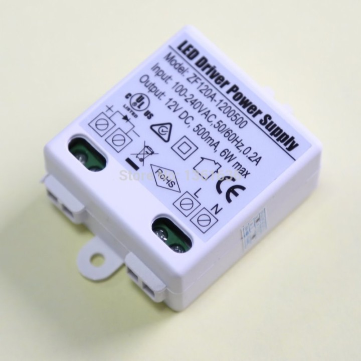 12v DC 220V 0.5A 6W illuminazione a LED trasformatore 230v 240v 500ma jr international - 2