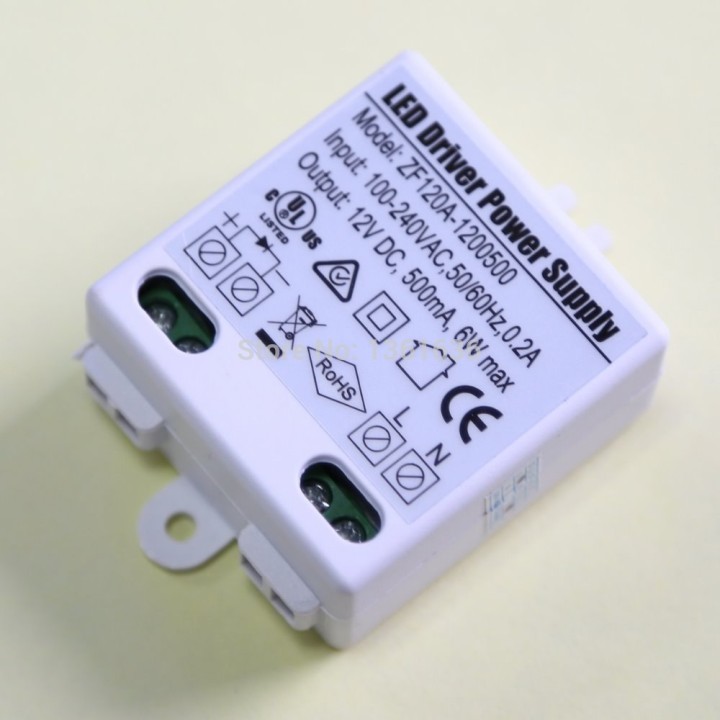 12v DC 220V 0.5A 6W illuminazione a LED trasformatore 230v 240v 500ma jr international - 3