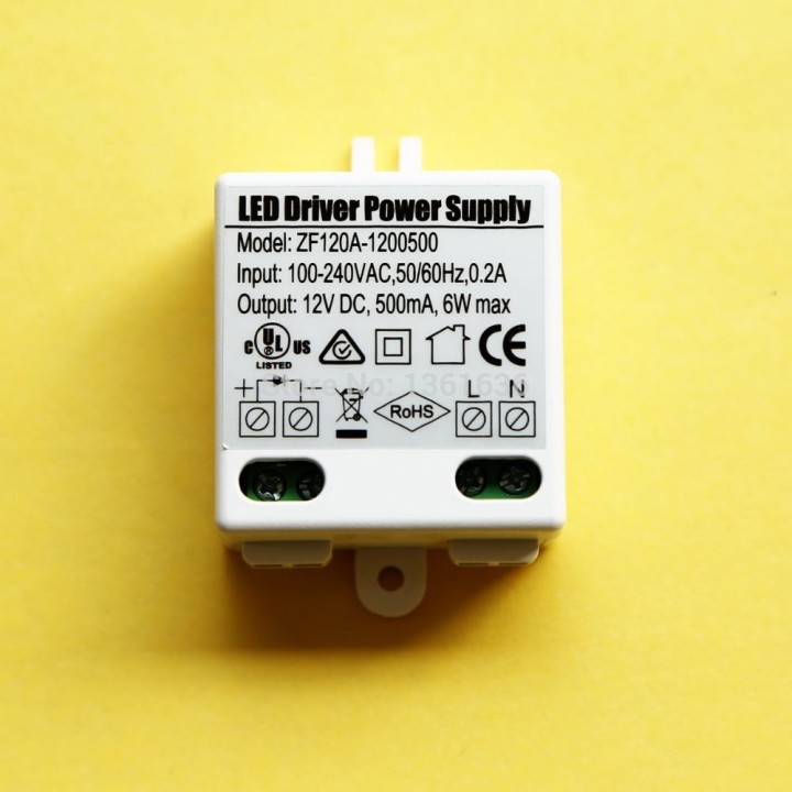 12v DC 220V 0.5A 6W illuminazione a LED trasformatore 230v 240v 500ma jr international - 4