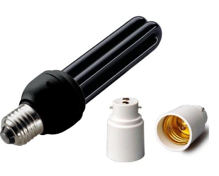 Lampara fluocompacta luz negra e27 t3 15w 220v 230v 240v uv alumbrado ultravioleta lae1f8f jr international - 3
