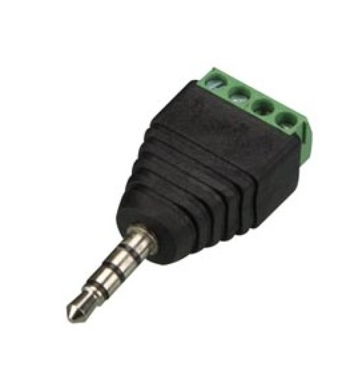 Records stereo 3.5 mm screw connection to pin 4 CD027 velleman - 1