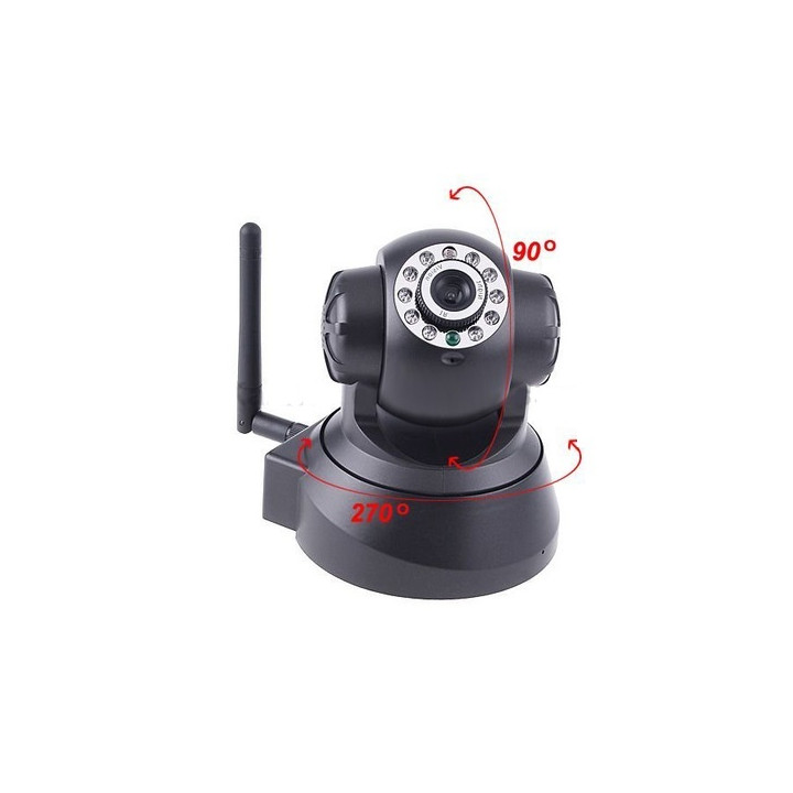 Motorizado ip wifi de la cámara sin hilos color de iphone compatible audio pan tilt blackberry jr international - 1