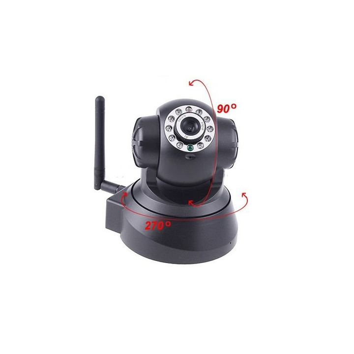 Motorizzata telecamera ip wireless wifi a colori compatibile audio iphone pan tilt jr international - 2