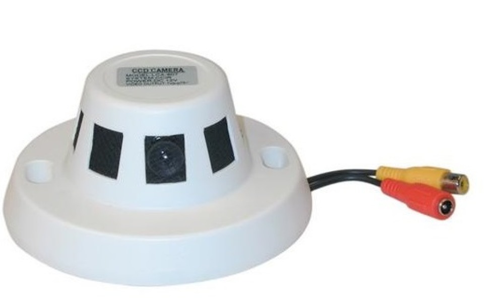Videocamera ccd video sorveglianza colore 12v + obbietivo nel rivelatore di fumo videocamera jr international - 1