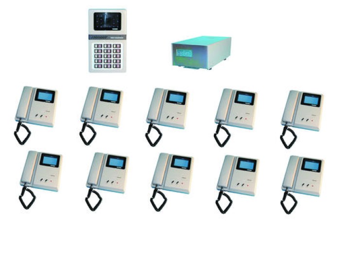 Videotursprechanlage pack fur 10 wohnungen elektronische videotursprechanlage jr international - 1