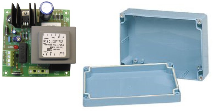 Supply 220v 12v 600ma sealed box + rechargeable battery charger 230v 0.6A 13,8vcc jr international - 1