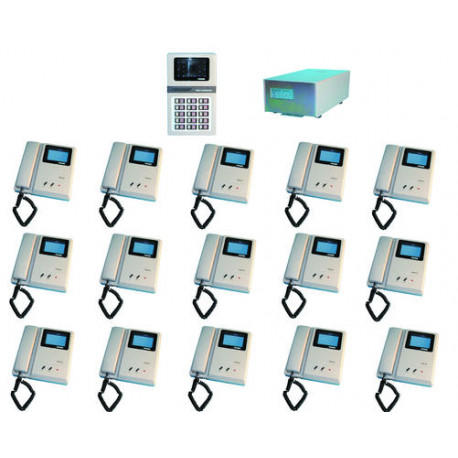 Videocitofono 15 appartamenti completo (3xw12xs, 4c2v non forniti) citofono  video collettivo videocitofoni