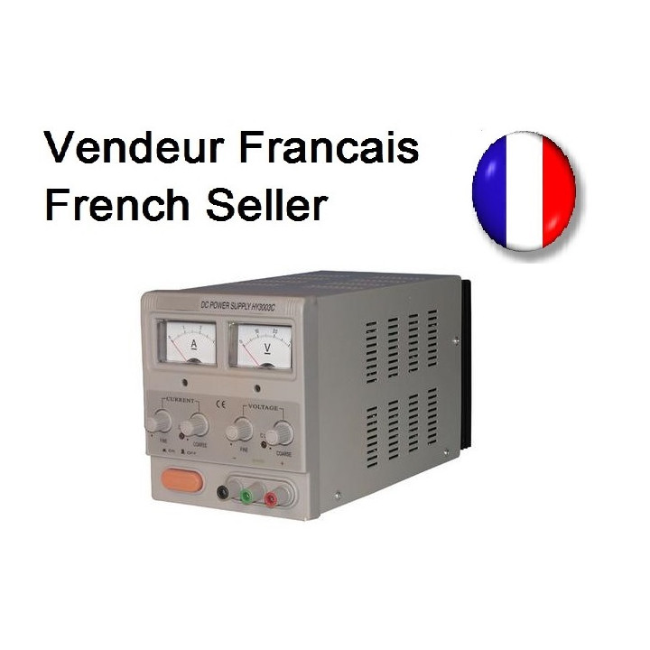 Electric power supply stabilised main supply 220vac 0 30vdc 2.5a laboratory unit electrical stabilised supply unit powering labo