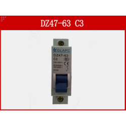 Modular único interruptor polo 1 polo 6kA 230v 220v 3a según c3 DZ47-63 en 60898 jr international - 2
