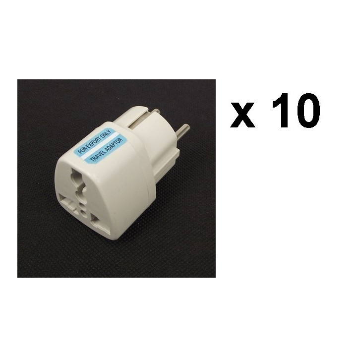 10 Travel adapter electric european plug to english plug adapter 1a 250vac adapter electric adapter electric jr international - 