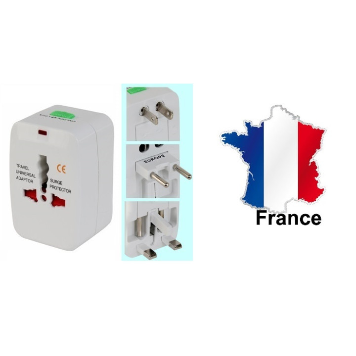Adattatore presa elettrica viaggio 150 paesi europa america usa gran bretagna uk australia jr international - 1