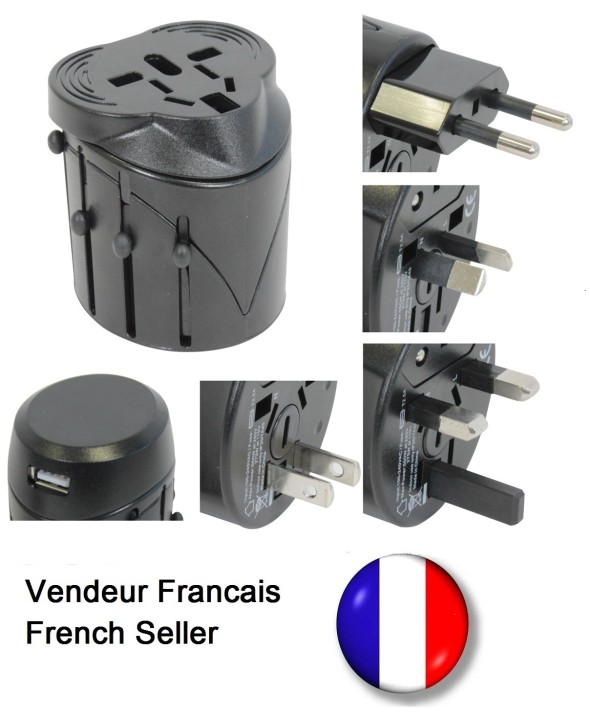Plug adapter mit usb elektrisiert 150 ländern reisen europa usa australia uk britain jr international - 1