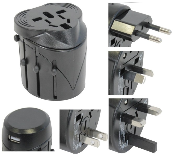 Usb + universal travel ac plug adapter charger us uk eu jr international - 2