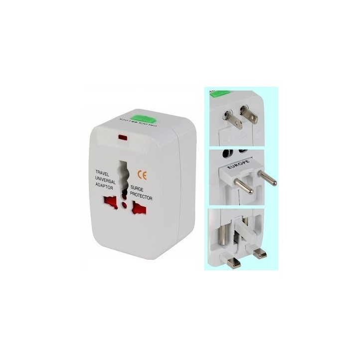 Elektrische universal-stecker-adapter reise europe 150 ländern usa uk australia britain jr international - 2