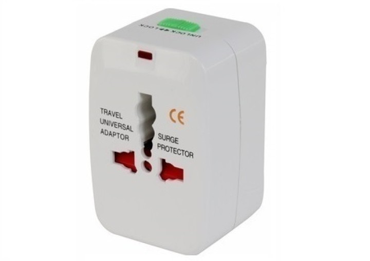 Adaptador enchufe electrico viaje 150 pais europa america usa gran bretana uk australia jr international - 2