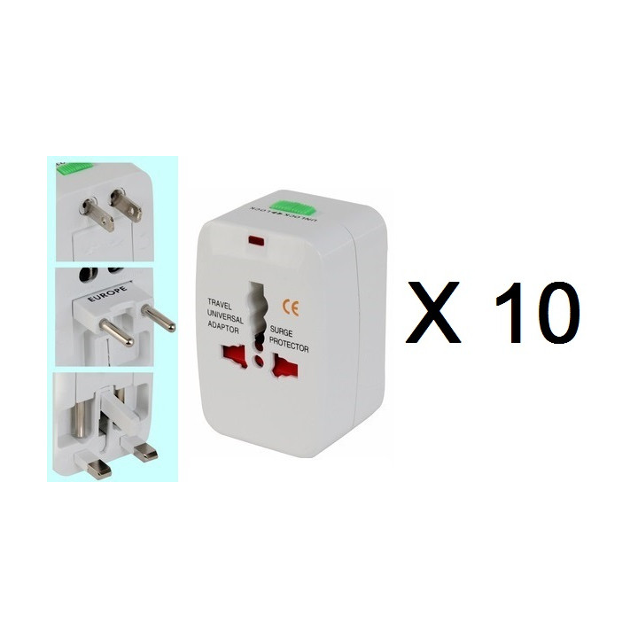 10 X Au uk us eu travel power ac adapter plug converter jr international - 1