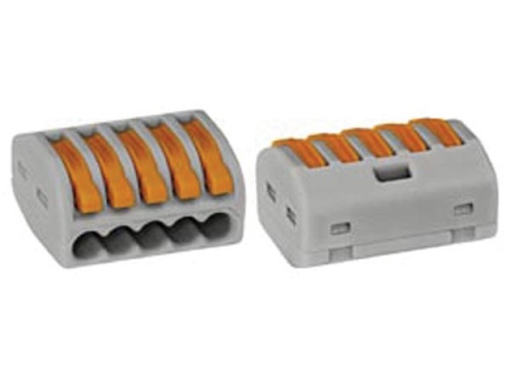 40 x Terminal de conexión 5 x 4mm 0,08 para conductores rígidos o gris img - 1