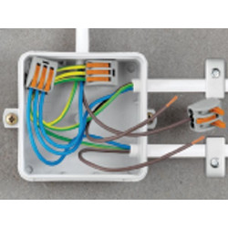 40 x Terminale di collegamento 5 x 4 mm 0,08 per conduttori rigidi o grigio img - 2