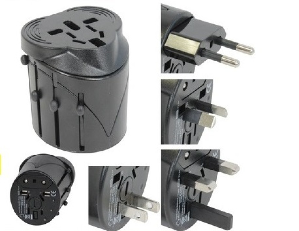 Adattatore presa elettrica viaggio 150 paesi europa america usa gran bretagna uk australia jr international - 1