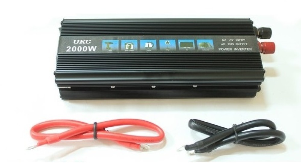 Sinusahnlicher wechselrichter 2000w 12vdc eingang 230vac ausgang schutzkontakt (franzosisches system) automatischer neustart jr 