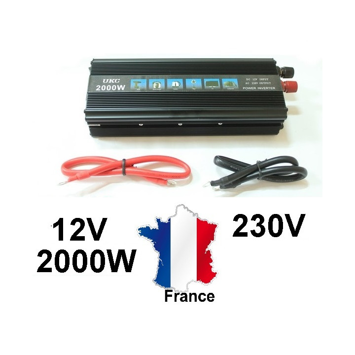 Tensione convertitore 12v 220v 2000w sinusoidale modificata psi2000b 12vdc 230vac 230v 240v jr international - 1