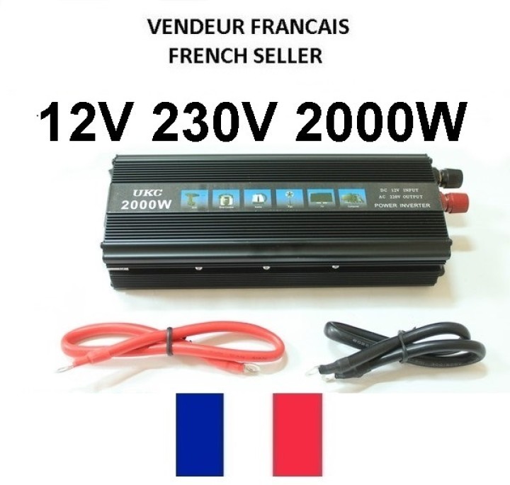 Tensione convertitore 12v 220v 2000w sinusoidale modificata psi2000b 12vdc 230vac 230v 240v jr international - 1