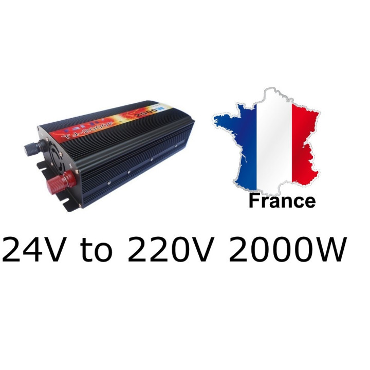 24v 220v 2000w car InverterCigarette encendedor del coche de batería del inversor jr international - 1