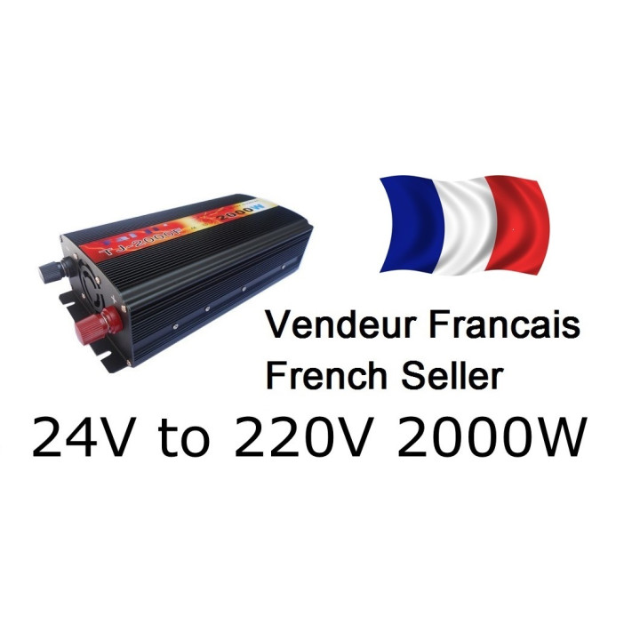 24v 220v 2000w car InverterCigarette Lighter Car Battery Inverter jr international - 1