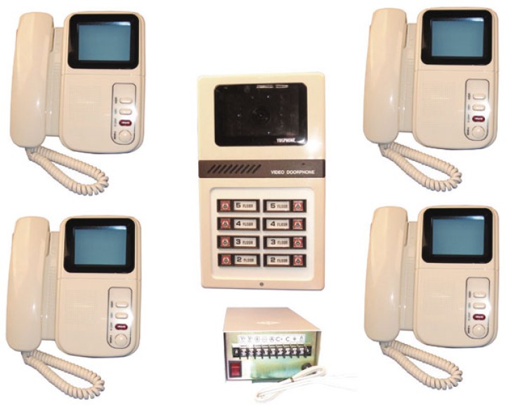 Intercomunicador video 4bp completo (añadir w12xs, star8) jr international - 1
