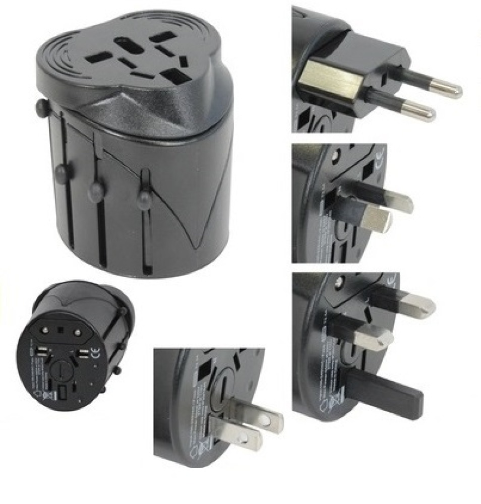 Adattatore presa elettrica viaggio 150 paesi europa america usa gran bretagna uk australia jr international - 1