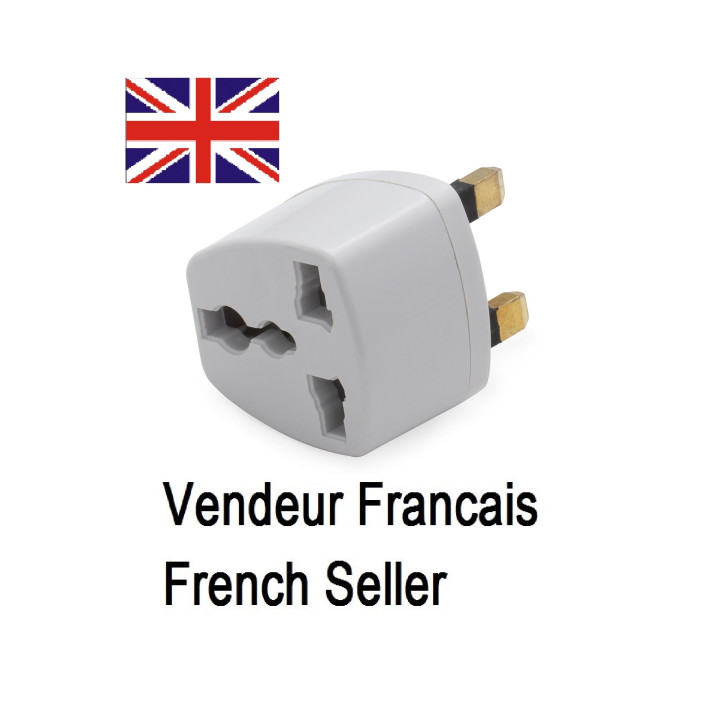 Adattatore elettrico presa europea verso presa inglese senza presa terra convertitore adattatore converter jr international - 1