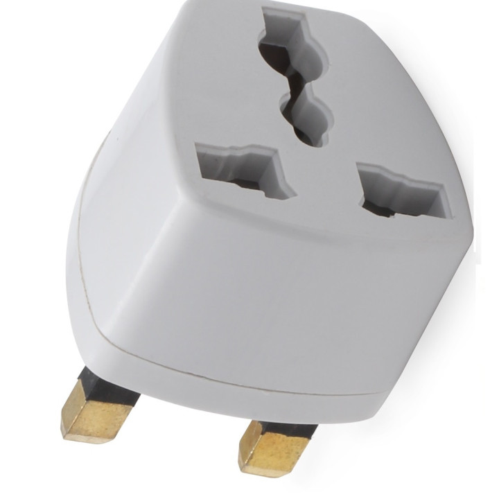 Adattatore elettrico presa europea verso presa inglese senza presa terra convertitore adattatore converter jr international - 2