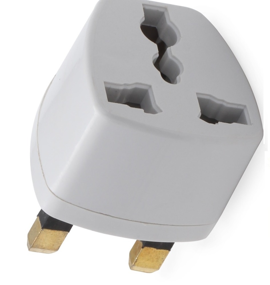 Adattatore elettrico presa europea verso presa inglese senza presa terra convertitore adattatore converter jr international - 2