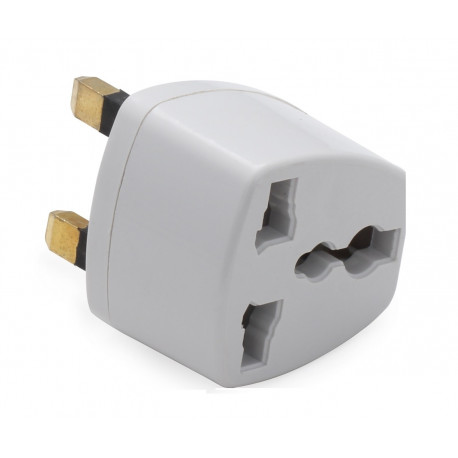Prise universelle portable vers adaptateur secteur UK Plug Chargeur de  voyage avec fusible (noir)