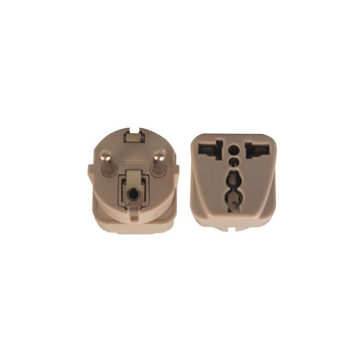 Travel adapter electric european plug to english plug adapter 1a 250vac adapter electric adapter electric jr international - 1