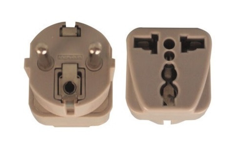 Adaptadores electricos clavija europea hacia clavija inglesa adaptadores 16a 250vca electricos convertidor jr international - 1