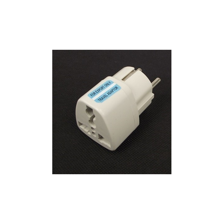 Travel adapter electric european plug to english plug adapter 1a 250vac adapter electric adapter electric jr international - 2