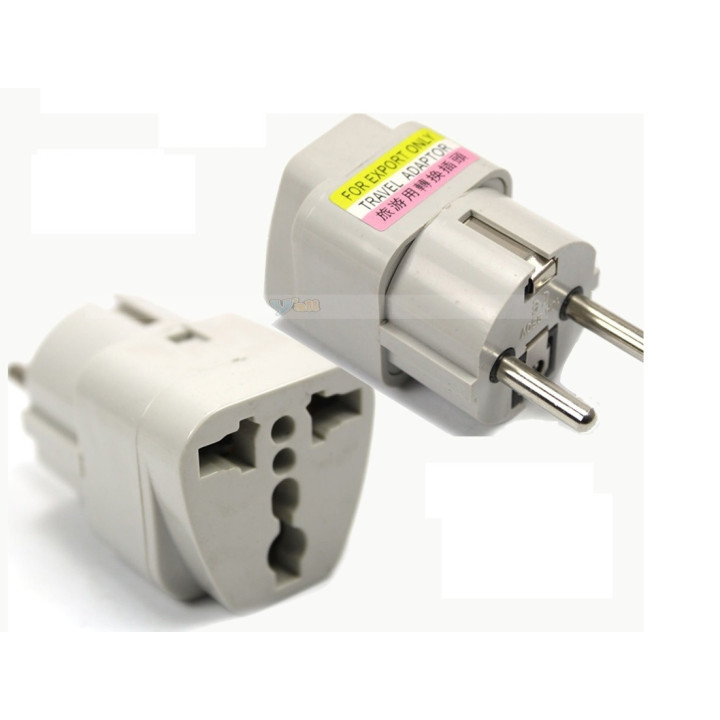 Adaptadores electricos clavija europea hacia clavija inglesa adaptadores 16a 250vca electricos convertidor jr international - 2