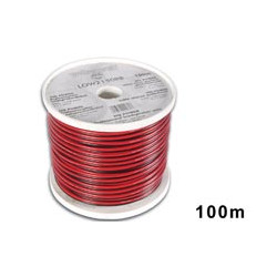 100m low2150rb cable / c para altavoz cca 2 x 1.50mm2 negro rojo velleman - 1