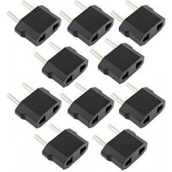 10 X Travel adapter plug china japan canada us electric sector to euro plug converter asia dc shoes - 2