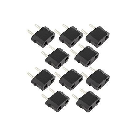 10 X Travel adapter plug china japan canada us electric sector to euro plug converter asia dc shoes - 2