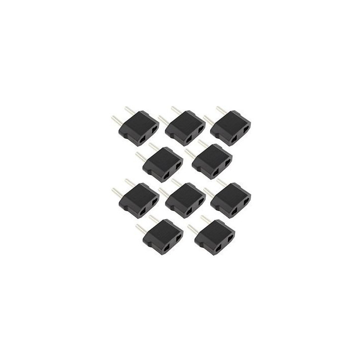 10 X Viajes adaptador de enchufe de china, japón, canadá nos sector eléctrico para euro enchufe adaptador asia dc shoes - 2