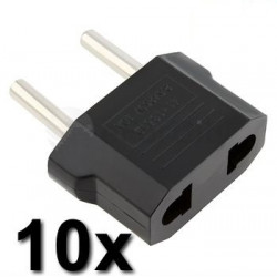 10 X Travel adapter plug china japan canada us electric sector to euro plug converter asia dc shoes - 1