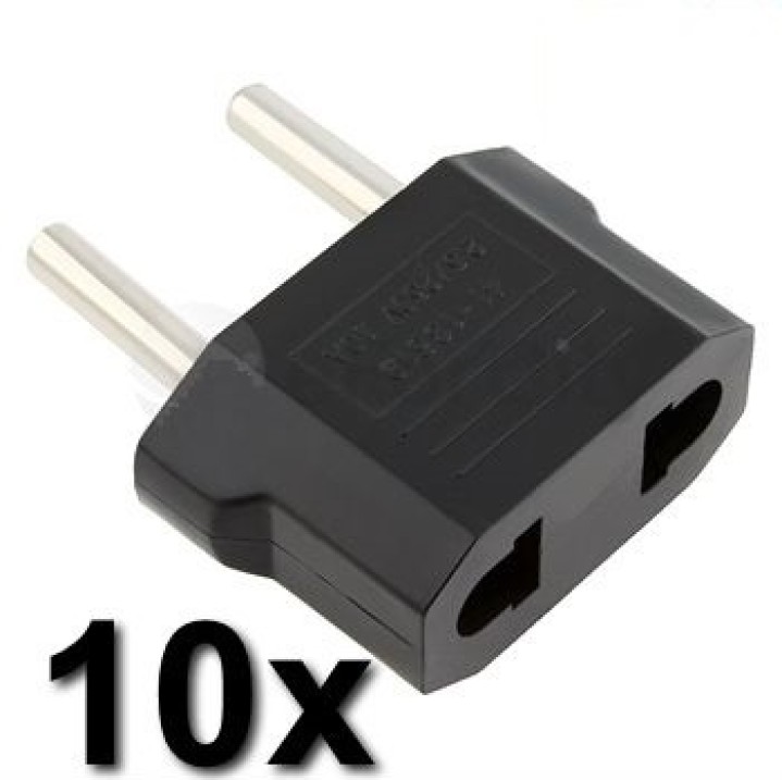 10 X Viaggi adattatore cina giappone canada noi del settore elettrico a spina euro-convertitore asia dc shoes - 1