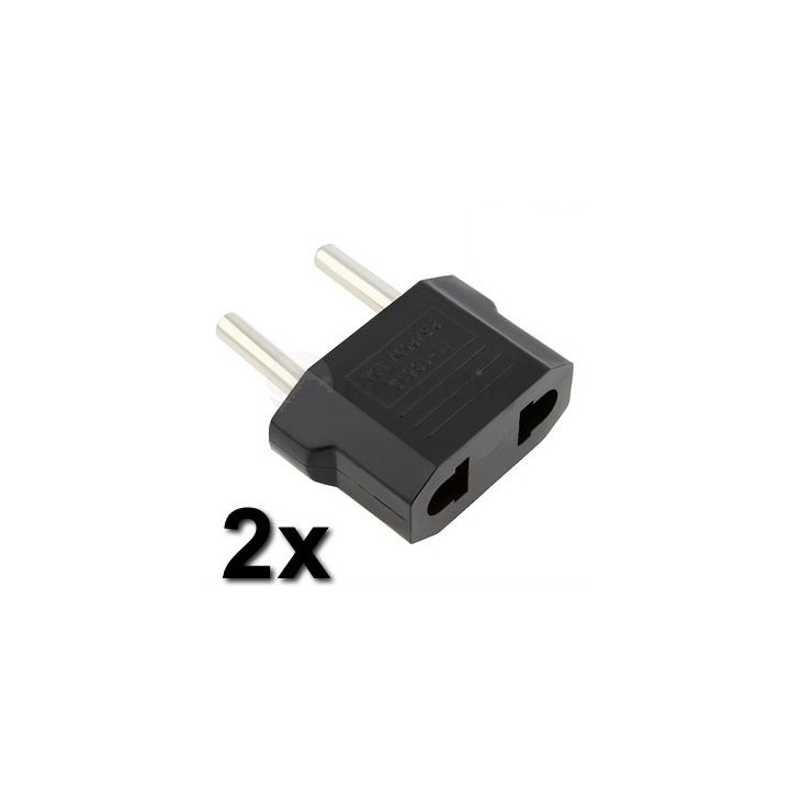 2 X Viajes adaptador de enchufe de china, japón, canadá nos sector eléctrico para euro enchufe adaptador asia jr international -