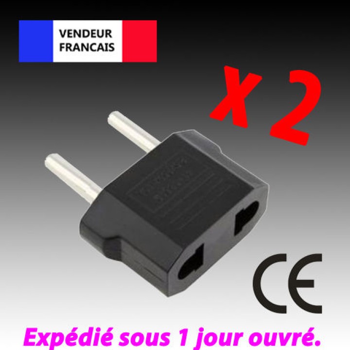 2 X Reise-adapter-stecker china japan kanada uns elektrischen sektor zu euro-stecker-wandler asia jr international - 2
